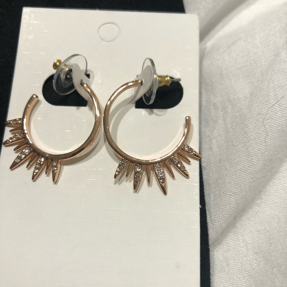 Slate Leilani Hoops in rose gold